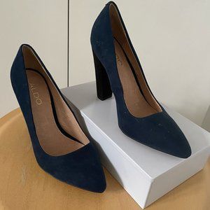 Aldo block heels - Navy & Black